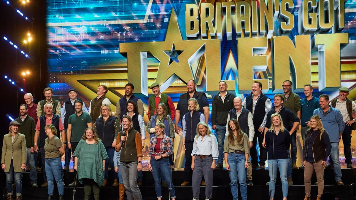 Gwen sees gold as Hawkstone Farmers Choir wow Britain's Got Talent