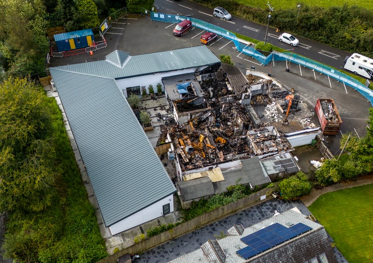 Work under way to clear the site before rebuilding could begin. (Picture: Paul Williams)