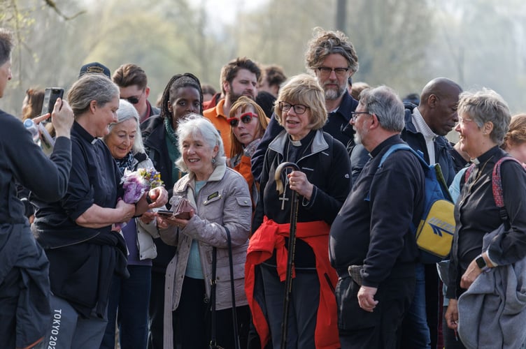 The Most Revd and Rt Hon Dame Sarah Mullally DBE, Archbishop of Canterbury on the final day of the Pilgrimage of the Archbishop of Canterbury from London to Canterbury. Sunday 22nd March 2026. Photo: Neil Turner for Lambeth Palace