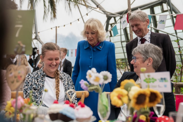 Their Majesties The King and Queen visit the Eden Project