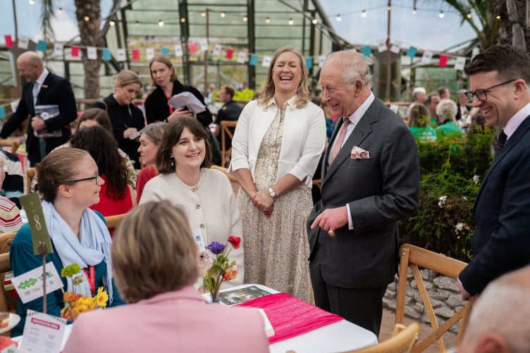 Their Majesties The King and Queen visit the Eden Project
