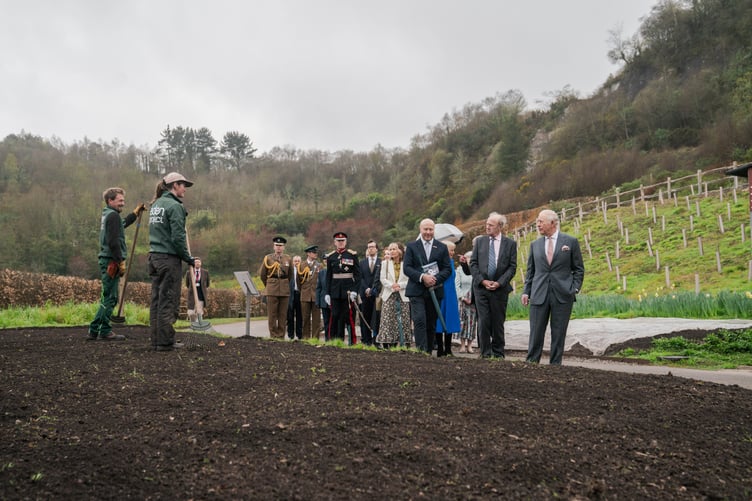 Their Majesties The King and Queen visit the Eden Project