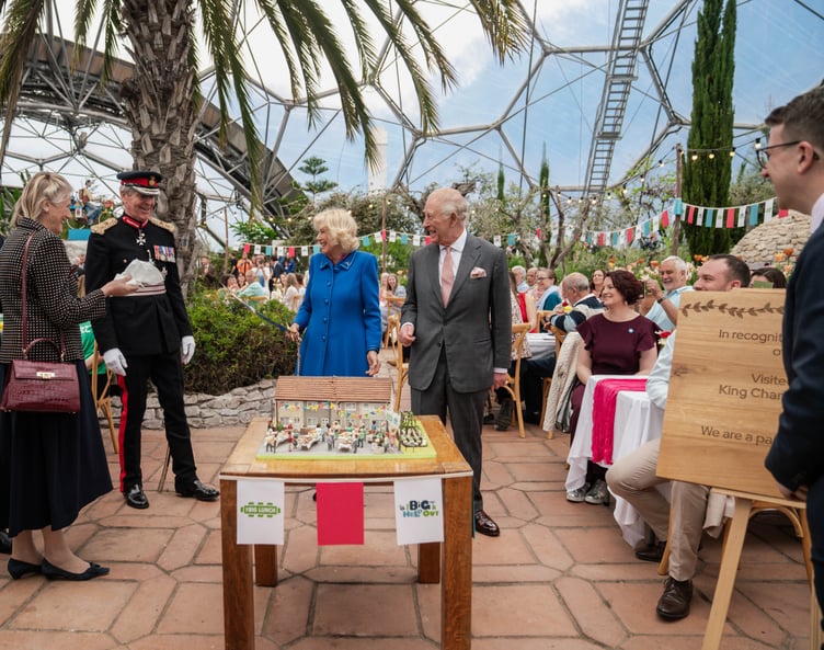 Their Majesties The King and Queen visit the Eden Project