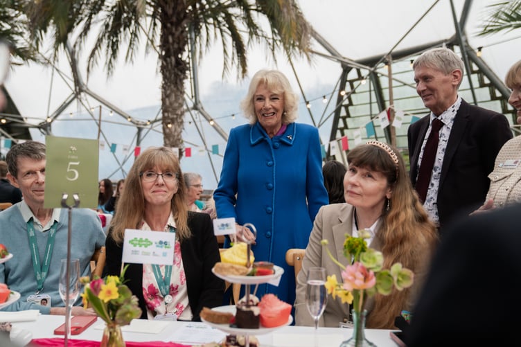 Their Majesties The King and Queen visit the Eden Project