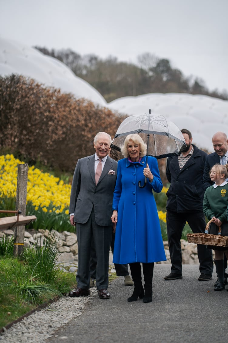 Their Majesties The King and Queen visit the Eden Project