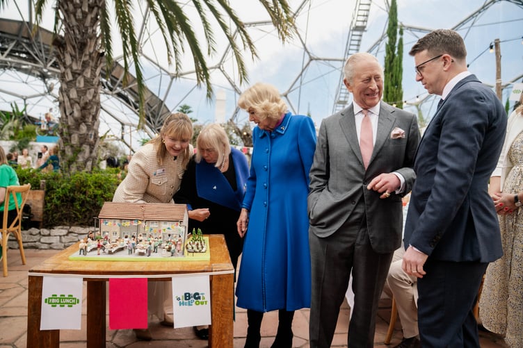Their Majesties The King and Queen visit the Eden Project
