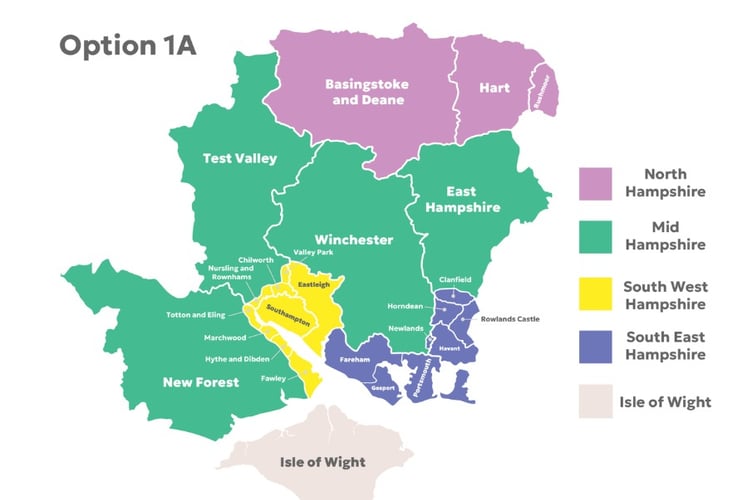 The new reorganisation of Hampshire .