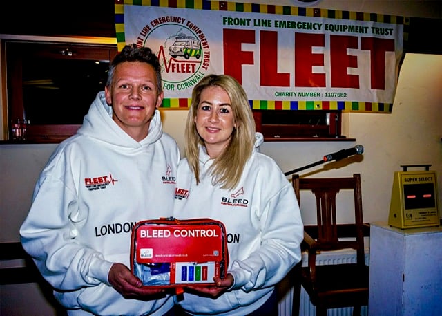 Darren and Abi are running the London Marathon to provide 600 bleed kits (Picture: Leonard Reid/Bodmin Camera Club)