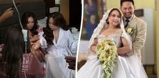 Bride saved by nurse bridesmaids after food poisoning on wedding day