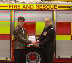 Teenager, 15, honoured after helping save neighbour’s life