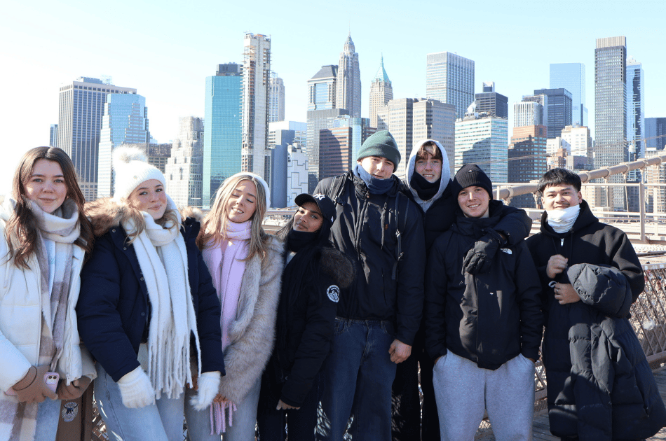 <p>Students from HSDC enjoy the sights of New York.</p>