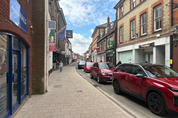 The Borough has reopened to traffic as Farnham town centre works continue.