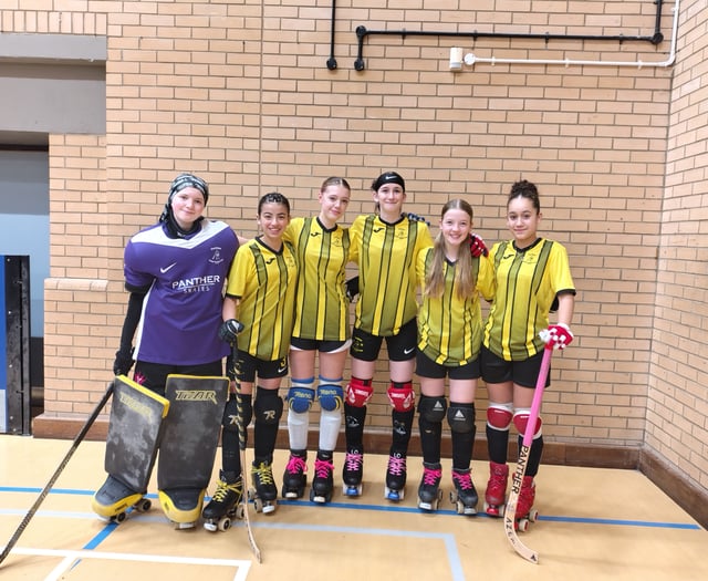 Farnham Roller Hockey Club's new girls' team enjoy winning debut
