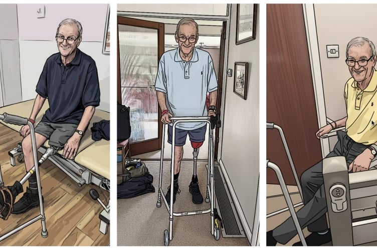 Generated image of Colin and his recovery progress.