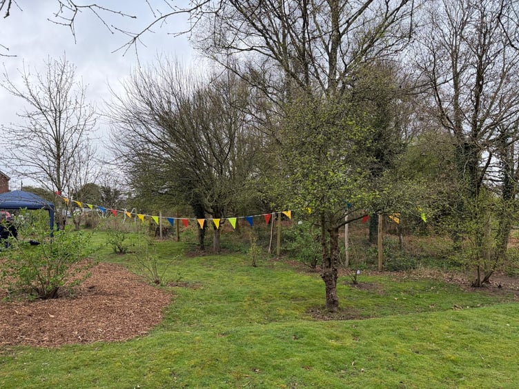 Organisers decorated the Berry Hill Community Orchard for the anniversary