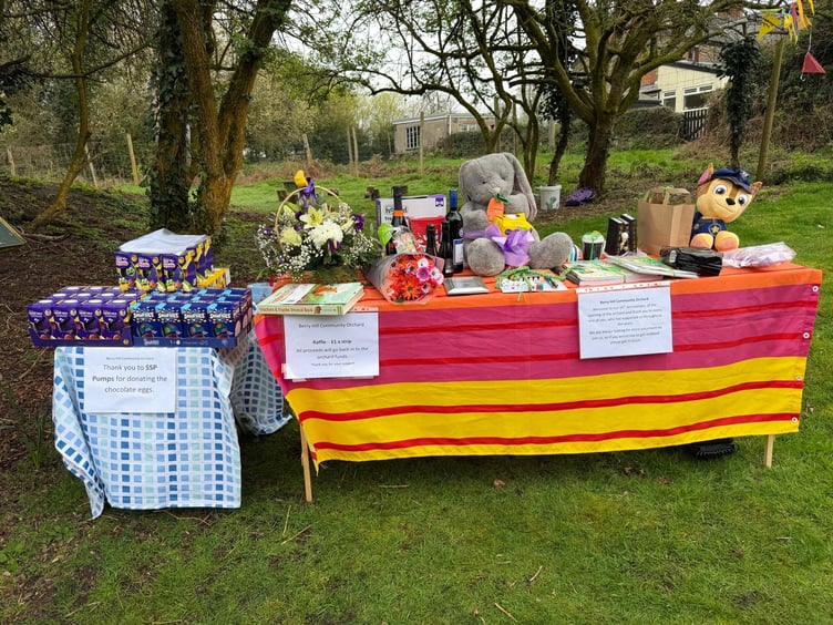Organisers had a raffle of prizes, with Easter eggs donated by SPP Pumps of Coleford