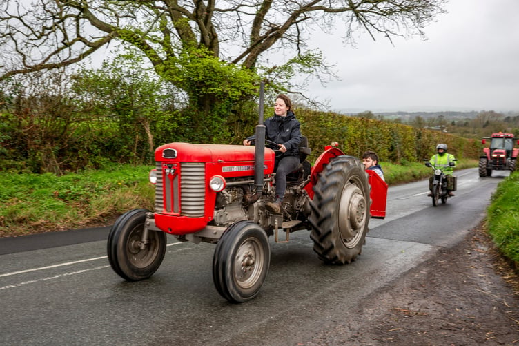 There was a lot of support for the tractors and their owners