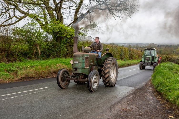 Steaming up the hill at a decent pace