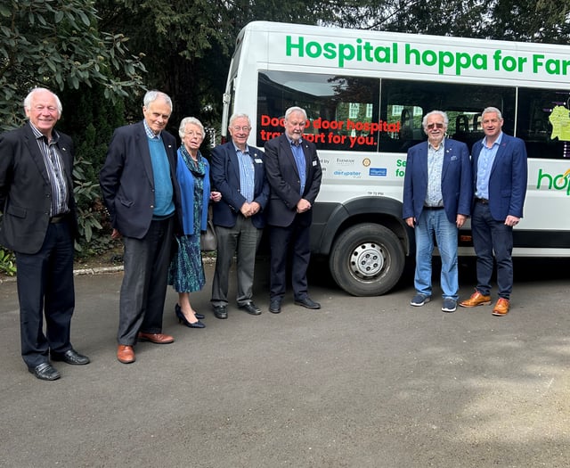 Rotary donation boosts hospital hoppa service