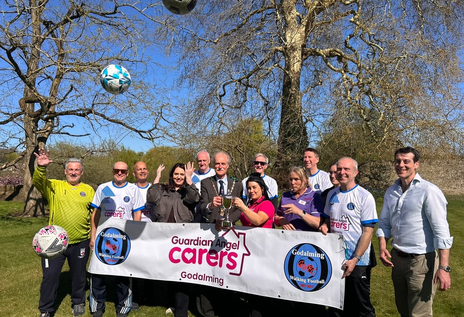 Mayor hails walking football team after FA Cup win