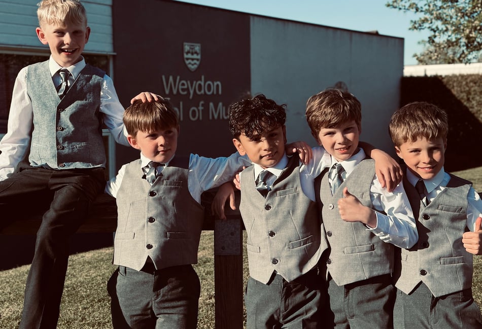 <p>Farnham's Got Talent winners, Henry, Kiran, Fin, Hector and Jack, from the rock band Dryft.</p>