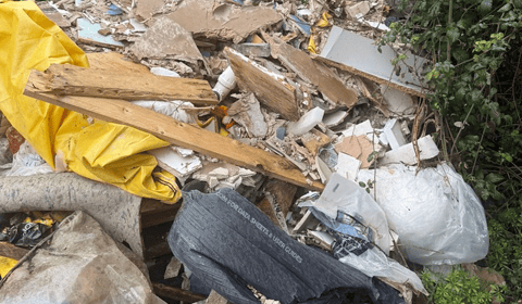 Outrage as toxic asbestos dumped near town