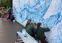Pupils create mural to celebrate centenary of television legend