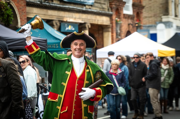 Farnham Town Crier Michael Stephens.