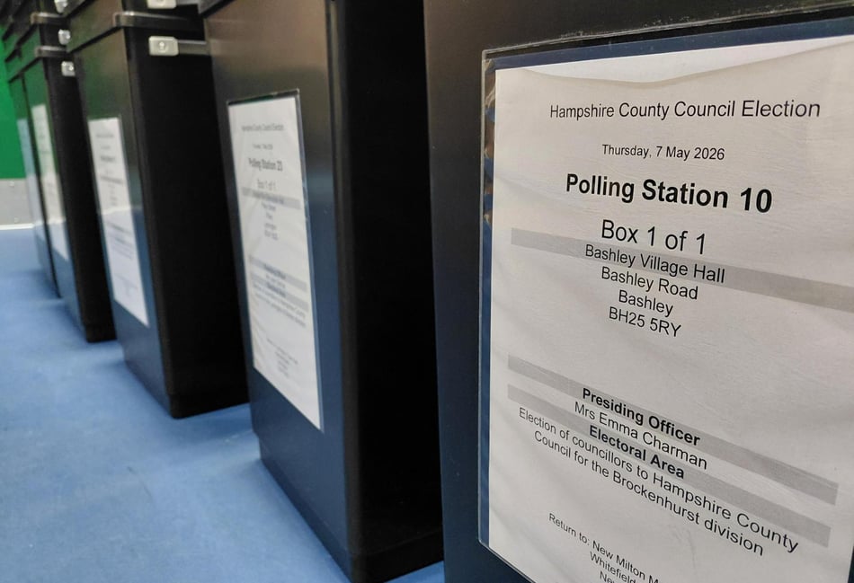 <p>A Hampshire County Council election ballot box.</p>