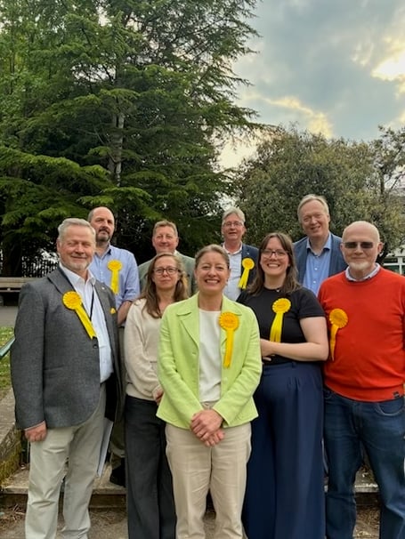 East Surrey Liberal Democrats have won a majority in the new authority.