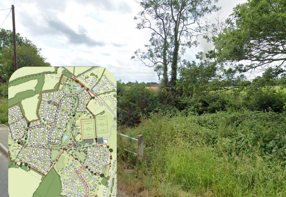 <p>Thakeham's 400 homes plan for land near Alfold.</p>