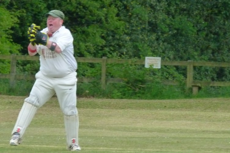 Simon Brewer catches Jamie Wilson off Sam Tempest's bowling