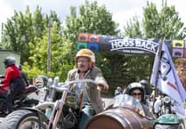 Enjoy the ride! Dapper dressers hit the road in fundraising drive