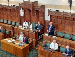 Hampshire County Council Conservative leader re-elected