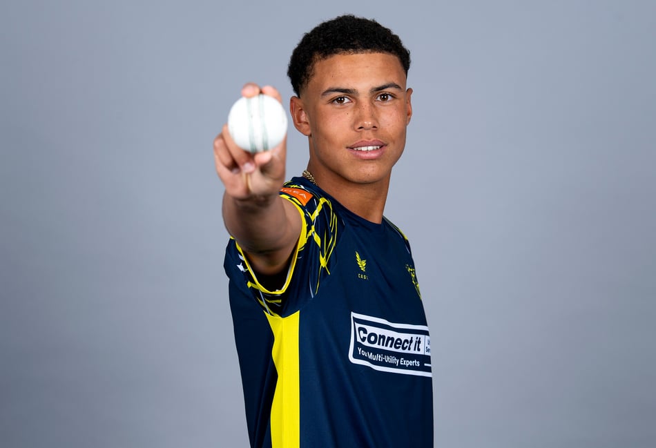 <p>Hampshire pace bowler Manny Lumsden has signed a two-year contract (Photo: Hampshire Cricket/Dave Vokes)</p>