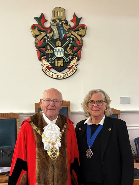 The new Waverley mayor David Munro and deputy mayor Penny Rivers.