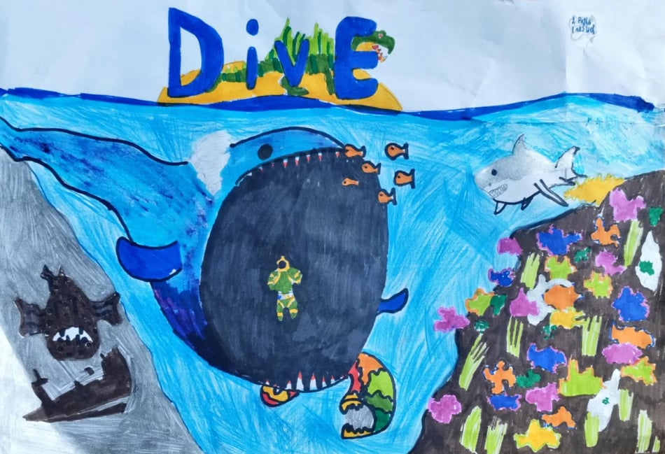 <p>Dive concept by a pupil at Ash Manor School.</p>