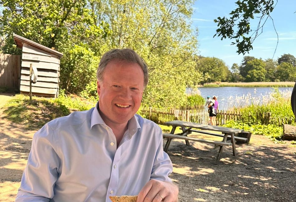 <p>Greg Stafford, MP for Farnham & Bordon</p>