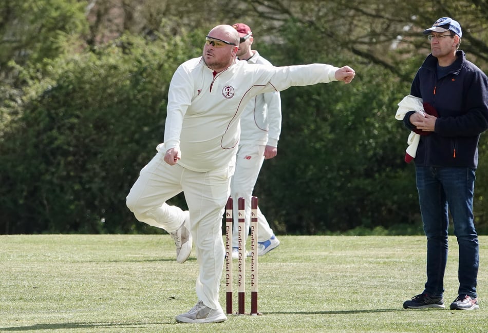 <p>Clanfield bowler Tom Clay took three wickets against Purbrook's third team</p>