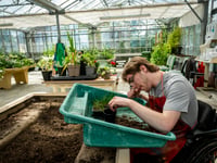 Coffee company charity supports Treloar's gardening project