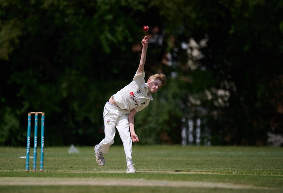 <p>Alton bowler Ben Heffernan took three wickets (Photo: Howard Gadsby)</p>