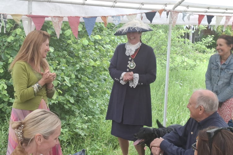 Joosje Hamilton, High Sheriff of Surrey, at the space2grow Big Lunch.