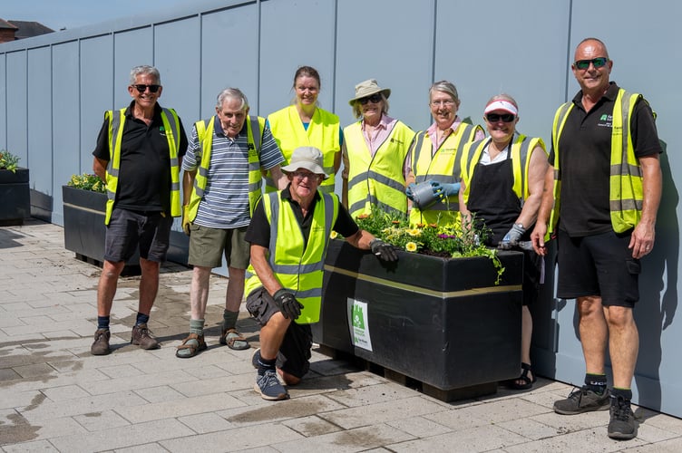 Some of Farnham's volunteers.