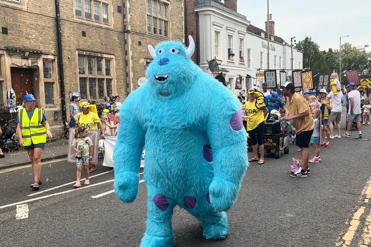 Sully from Monsters Inc. was spotted at Farnham Carnival 2026.