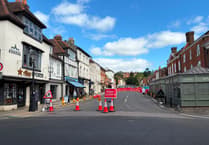 Repairs to burst water main on Castle Street