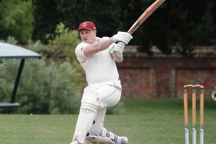 Clanfield batter Tom Wright scored 50