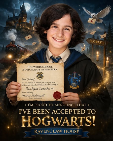 Raf Thompson, 11, of Farnham, who has secured a small part in the new Harry Potter TV series.