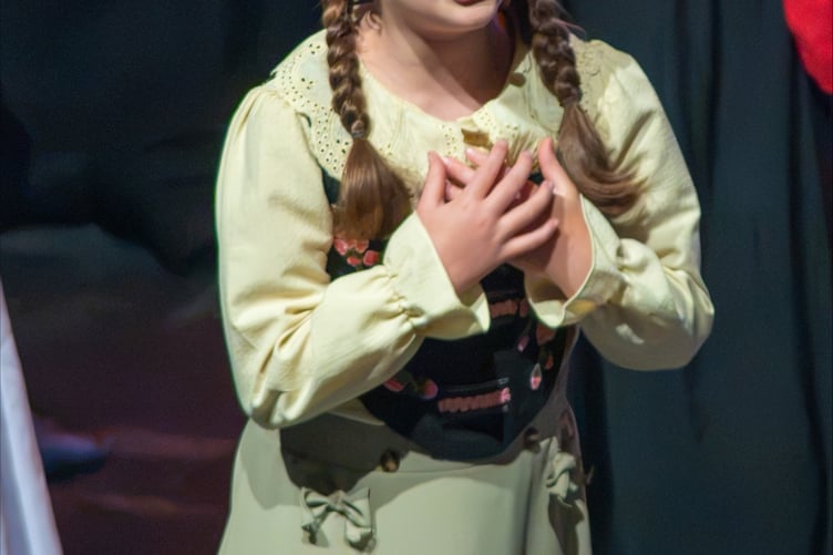 Elsie-Marie Moody as Young Anna in Frozen - The West End Musical, July 2026.