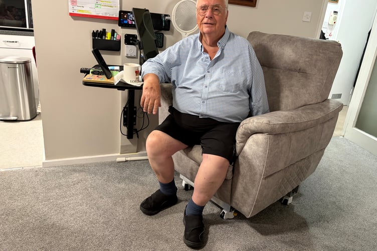 Rodney Anderson, 80, of Farnham, who discovered he has a Canadian family.