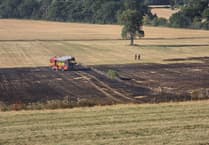 Fire crews tackle 10-hectare blaze near Hogs Back
